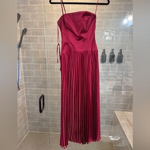 Abercrombie & Fitch pleated satin Dress